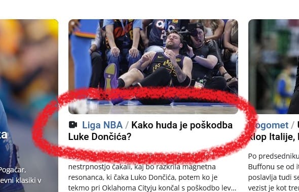 Featured image for “Kaj je v ozadju poškodbe Luke Dončića”